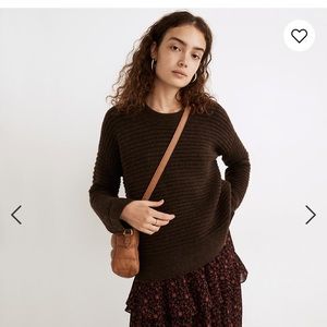 Madewell Elsmere Pullover Sweater Brown